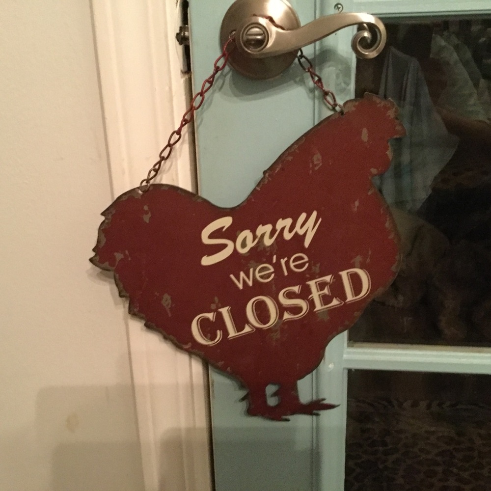 Metal sign